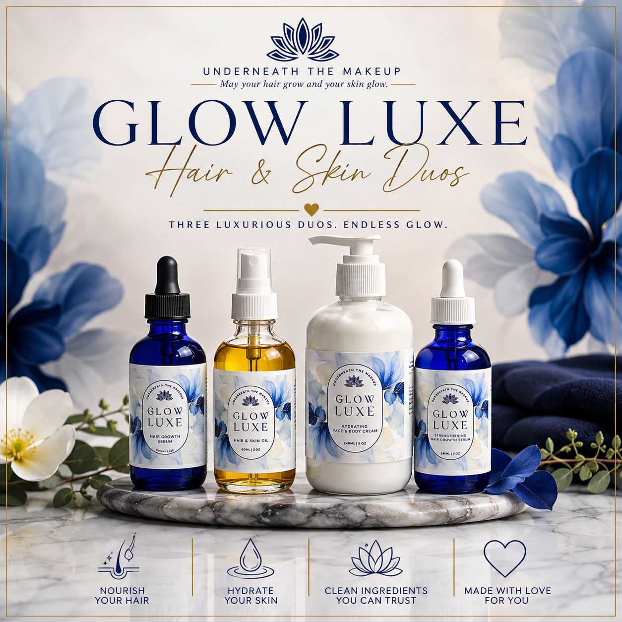 Glow Luxe Hair & Skin Duos