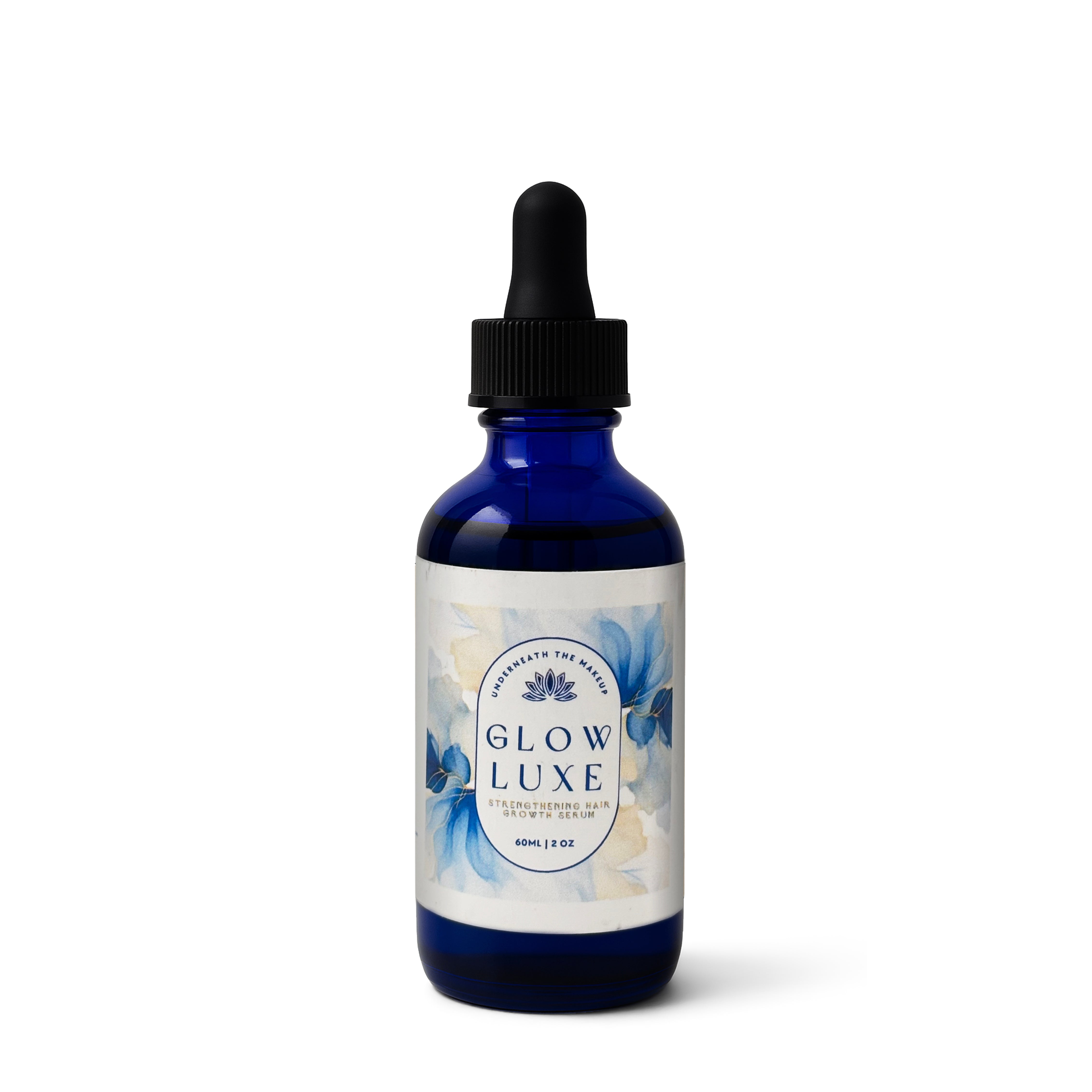 Glow Luxe hair growth serum  dropper bottle for strengthening hair 